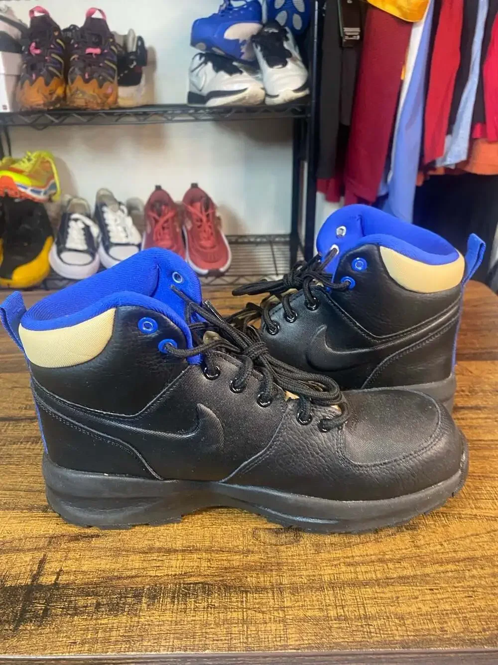 Nike Manoa LTR Leather Boots Black/Sesame-Game Royal